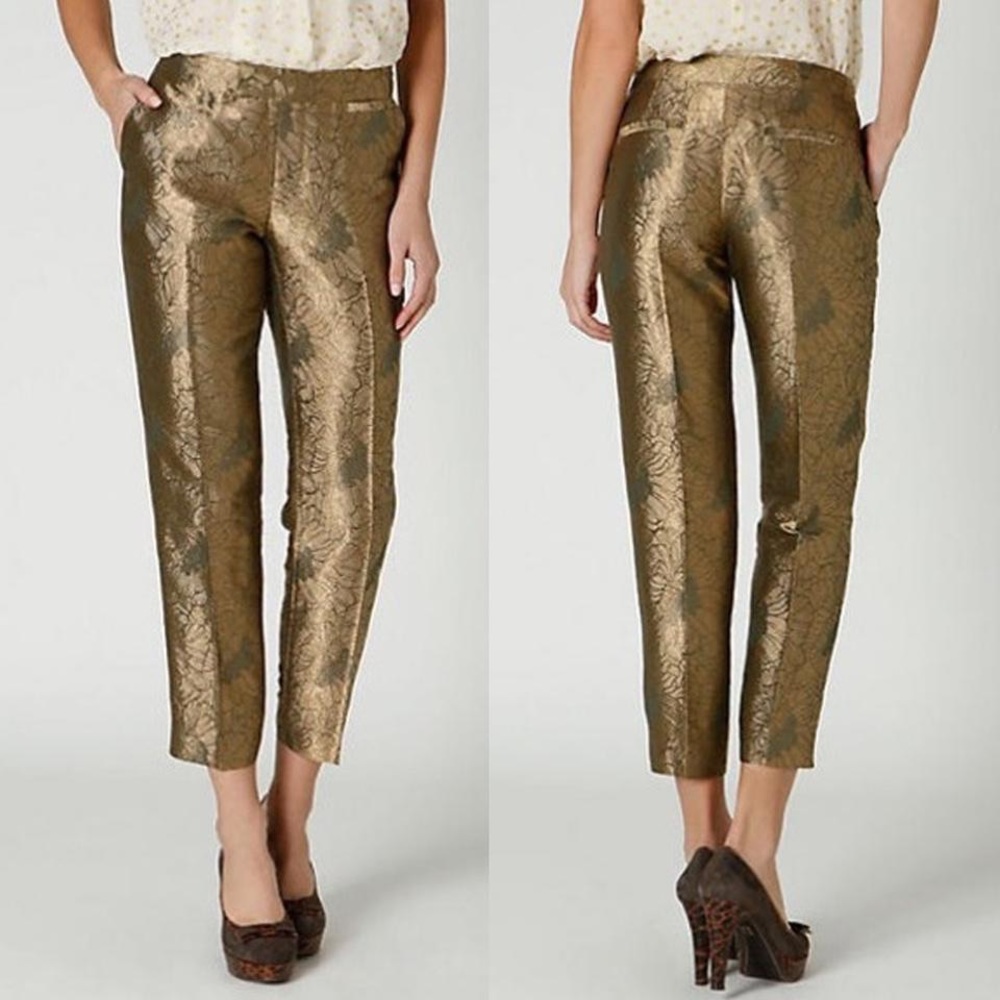 Elevenses gold trouser